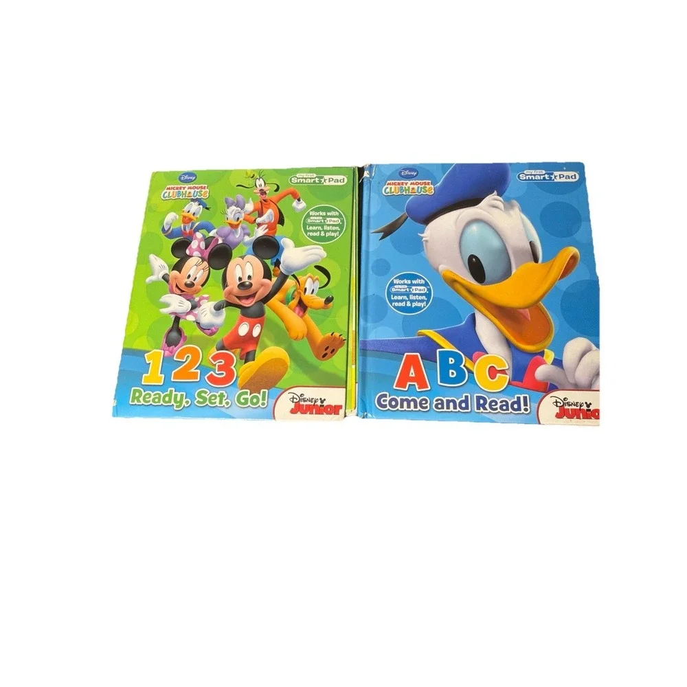 Set Of 2 Disney Jr My First Smart Pad 1,2,3 Ready, Set, Go! & ABC Come‎ & Read